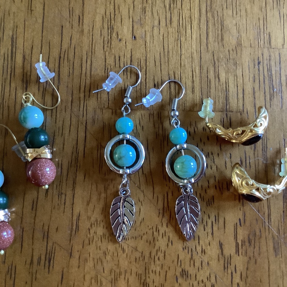 3 PAIR EARRING LOT